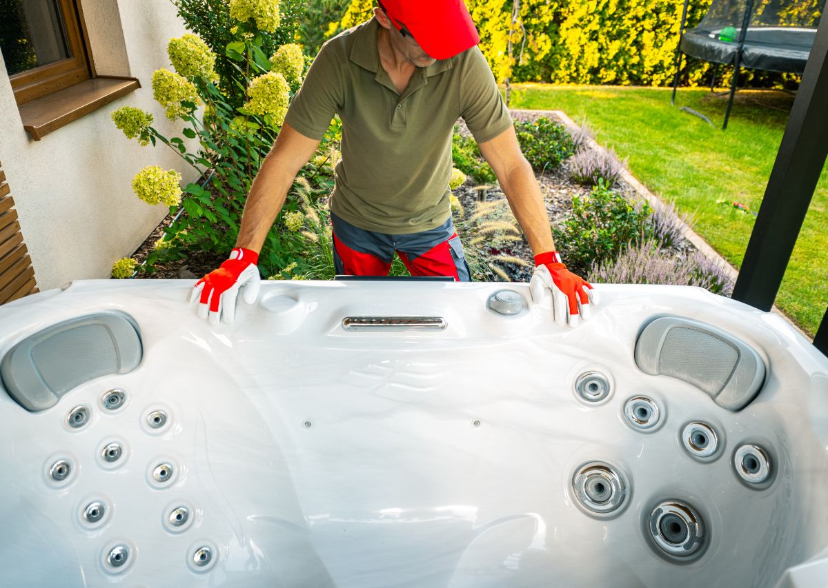 how to move a hot tub